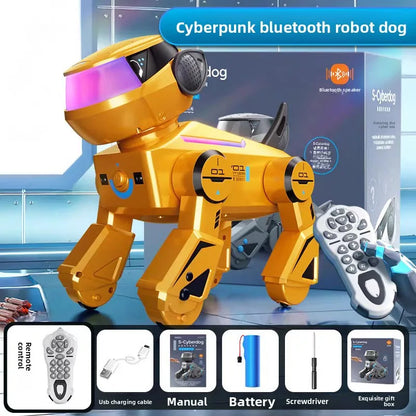 Jouets pour chiens Robot RC-programmation intelligente, Audio Bluetooth, chiot de musique cascadeur interactif Intelligent, jouet cadeau télécommandé