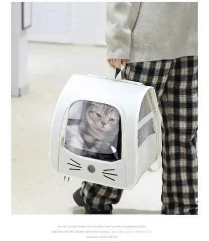 Sac à dos de transport pour animaux de compagnie, grand sac à dos pour chat, Transparent, respirant, Portable, pour chats et chiens, sac à bandoulière de transport