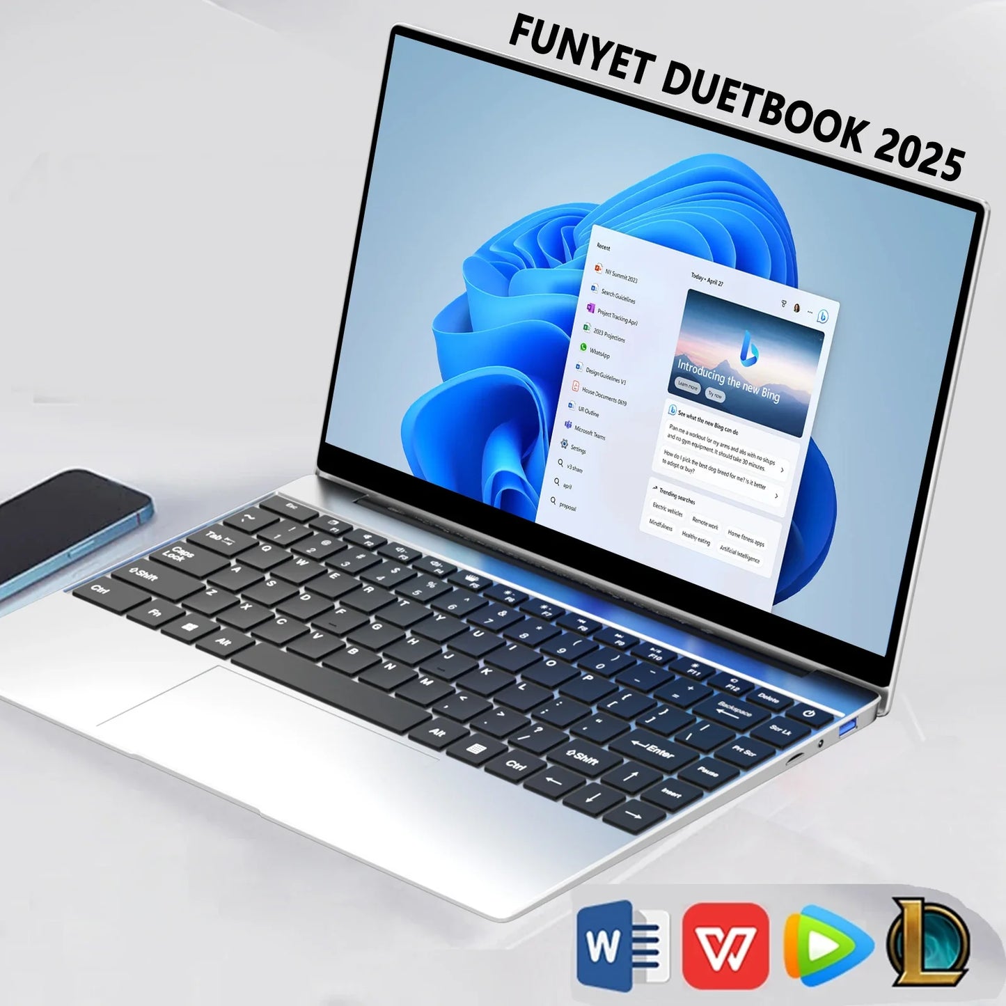 Laptop Intel Pentium N3700 16GB RAM 2048GB SSD Notebook 1920*1080 Resolution Windows 11 Unlock Computer Office Study gamer PC