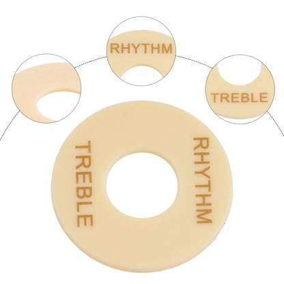 Anneau de commutation de sélection de rythme/treble, pour guitare Gibson Les Paul, interrupteur à trois vitesses, plaque de protection, anneau de sélection de couleurs
