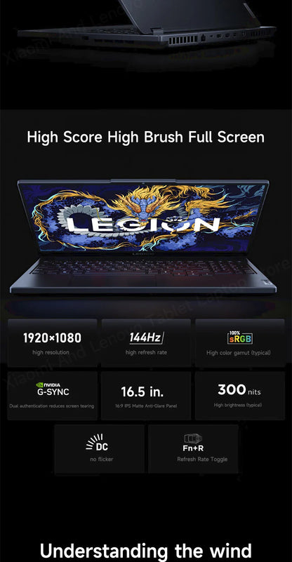 Lenovo laptop Legion Y7000 15.6"144Hz Gaming laptop Intel Core i7-13650HX 24/32GB DDR5 RAM 512GB/1TB/2TB SSD RTX4060 Notebook PC