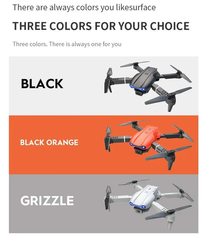 Drone RC E99Pro 4K avec caméra HD grand angle 2024 P, hélicoptère pliable, WIFI FPV, jouet cadeau recommandé, 1080