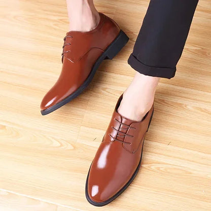 Men's breathable leather shoes, soft leather black shoes, soft sole, best businessman, formal wear, casual, spring and autumn