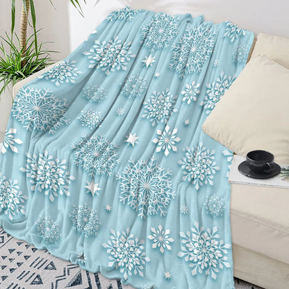 Christmas Snowflake Red Throw Blanket Portable Warm Blanket Blankets For Beds Home Decor Sofa Blanket
