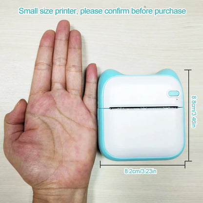 1PC Portable Thermal Printer Efficiently and Quickly Mini Printer Inkless Pocket Photo Printer for Study Notes Pictures DIY