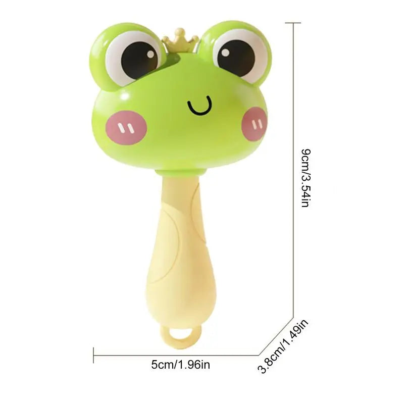 Maracas mignons de canard de grenouille pour des enfants, jouets musicaux d'illumination créative de bébé, secoueur de hochet, anniversaire d'enfants, faveurs de bébé