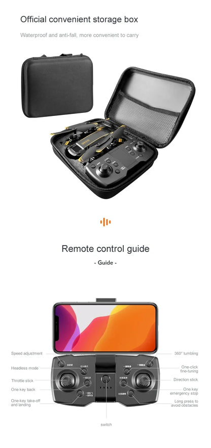 Drone G6 extérieur 5G professionnel 8K HD, photographie aérienne omnidirectionnelle pour éviter les obstacles, Distance Quadrotor 10000M