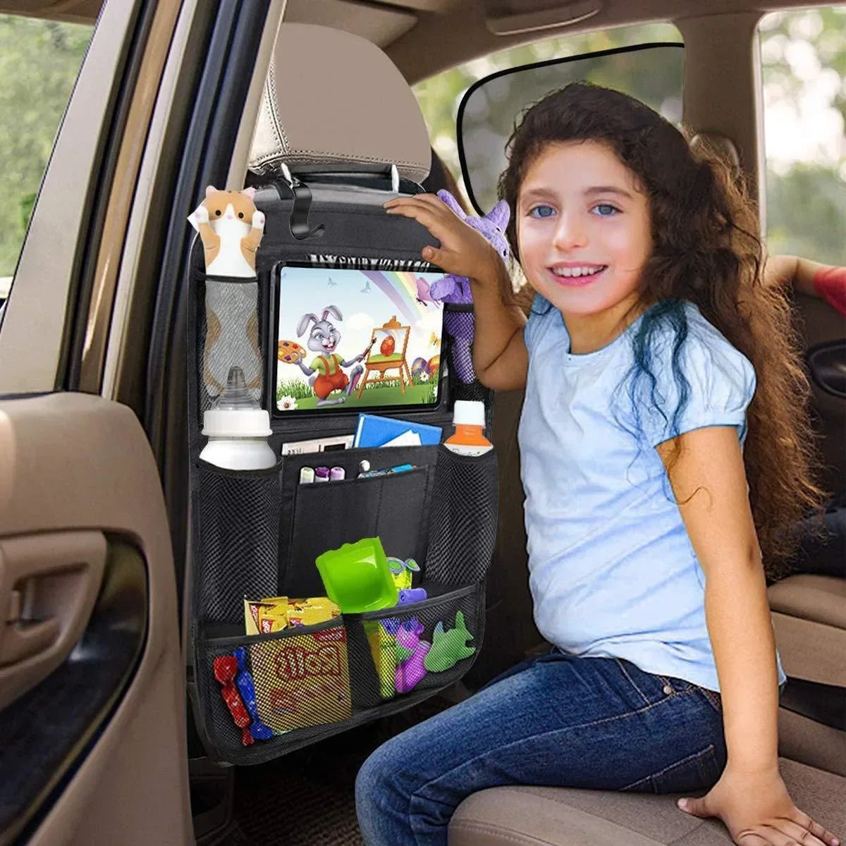 Storage Bag Large Capacity Classified Storage Portable and Practical Vehicle Mounted Multifunctional Car Seat Back Sorage Bag