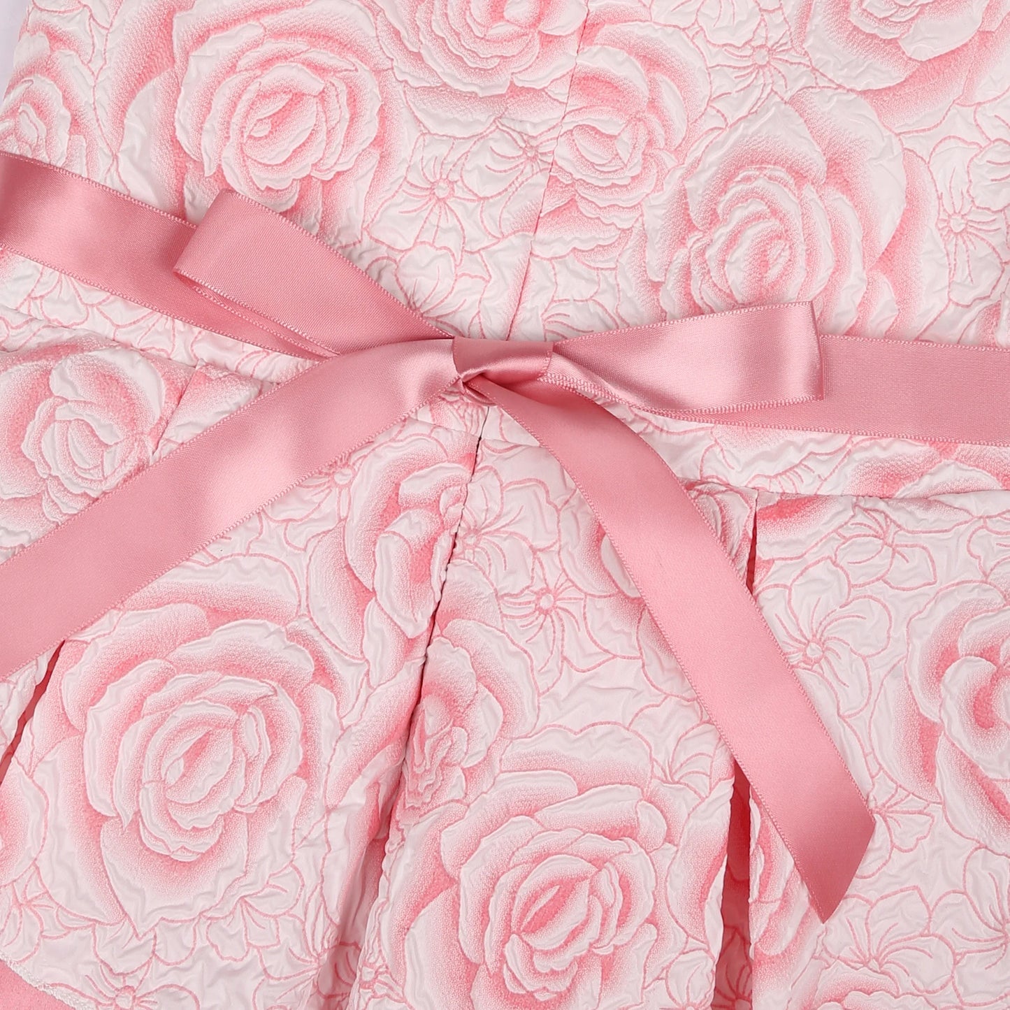 Robe de soirée pour fille - Robe de danse élégante de style princesse à fleurs - Robe de fête d'anniversaire, robe de mariée, robe de demoiselle d'honneur