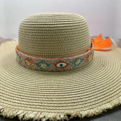 Bandes de Chapeau de Cowboy Boho en Cuir, Accessoire de Paille Fedora ander, de Tête de Vache, Décoration de Remplacement