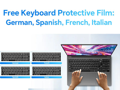 TECLAST F16 Air 16 inch laptop, Flip 180 degree, 16GB + 512GB, for Intel N95 CPU, Windows 11, mini HDMI, backlit keyboard