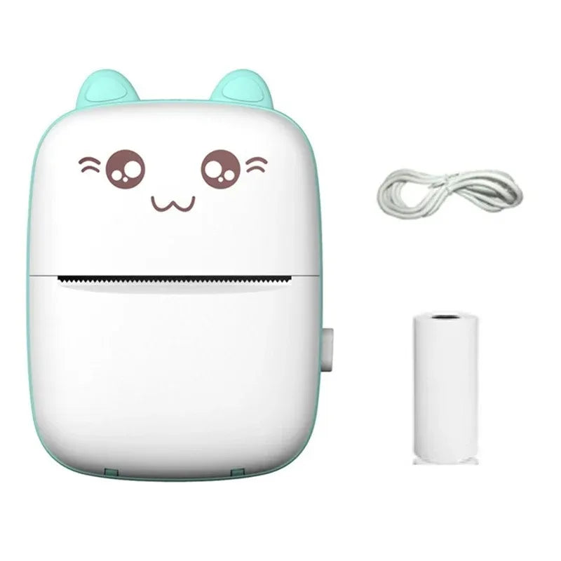 Mini Photo Pocket Printer Portable Ink-free Thermal 57mm Sticker Trans Paper Wireless BT 200dpi Android IOS Printing Machine