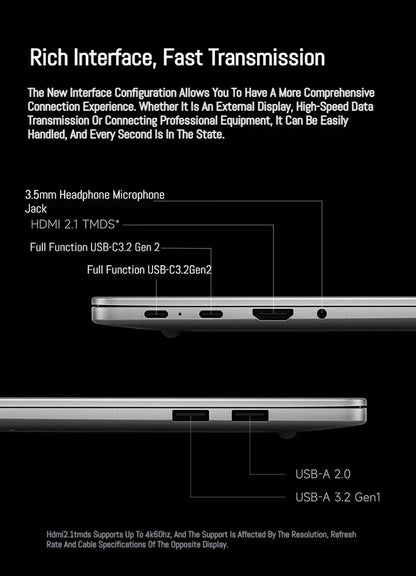 Xiaomi Laptop Redmi Book 14 2025 Ryzen 7-7735H/R5-7535H Radeon 680M/660M RAM 16GB 512GB SSD 14-inch 60Hz Screen Notebook Slim PC