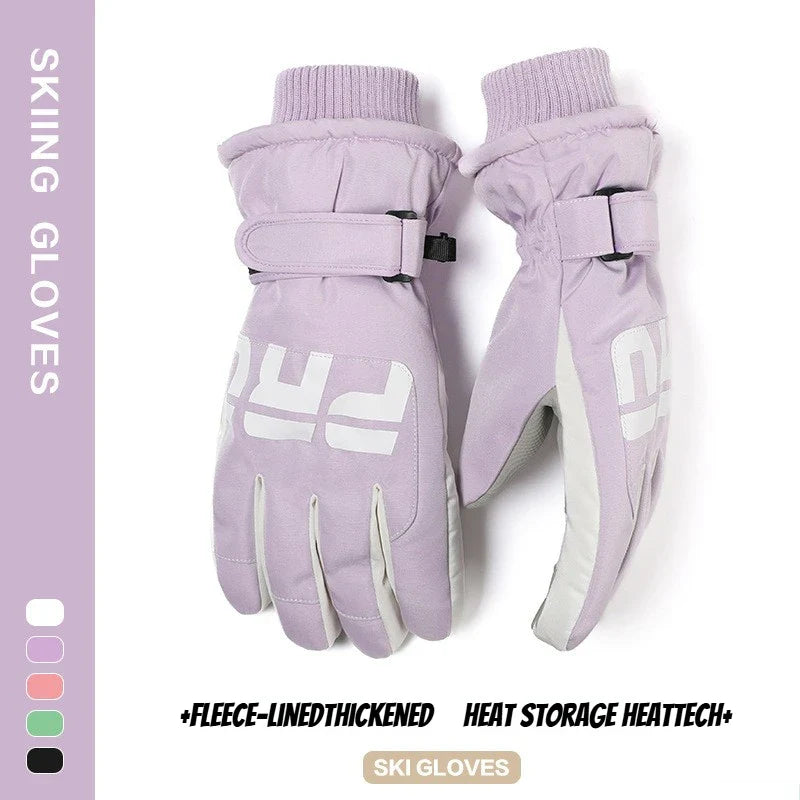 Gants de cyclisme d'hiver, antidérapants, au toucher, pour Ski, accessoires de Snowboard, poche étanche, chauds pour hommes et femmes