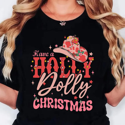 Bottes chemises de noël Western Cowgirl vacances t-shirt décontracté à manches courtes haut vêtements pour femmes dessin animé Streetwear Y2k vêtements