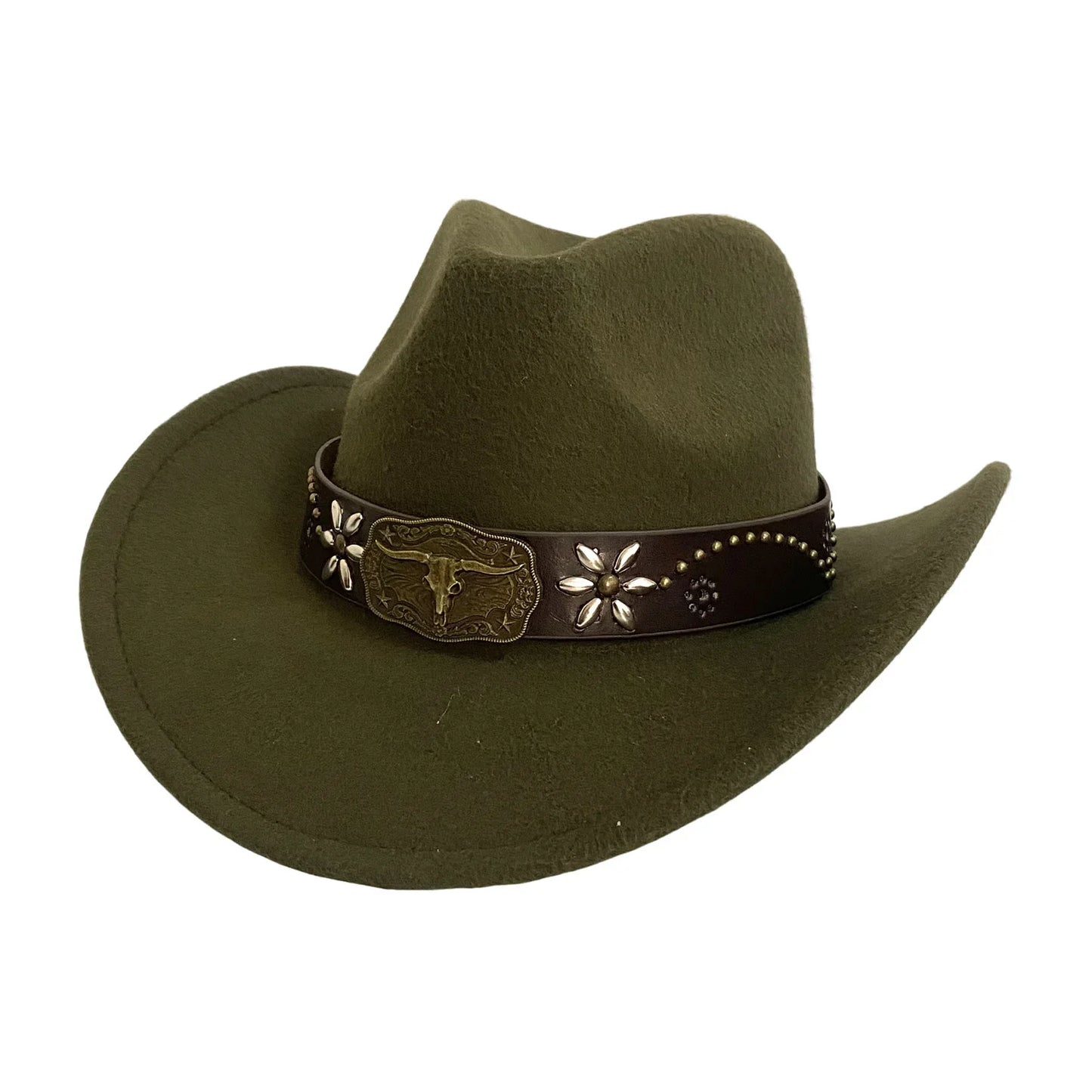 Nouveau Chapeau de Cowboy de Style Occidental pour Hommes et Femmes Chapeau de Gentleman Rétro à Large Bord Chapeau de Cowgirl Jazz Chapeaux de Soleil Tendance pour l'Été