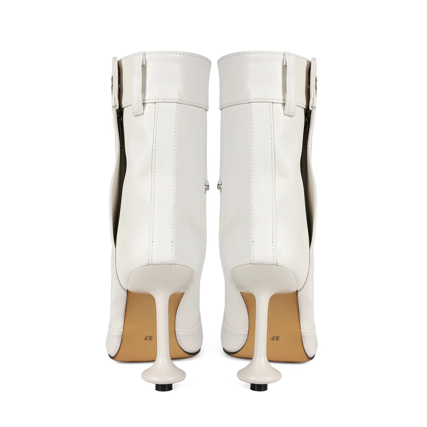 European and American Alien and Square Head Splicing Design Water Washed Cowboy Boots for Women's Trendy Side Zipper Short Boots