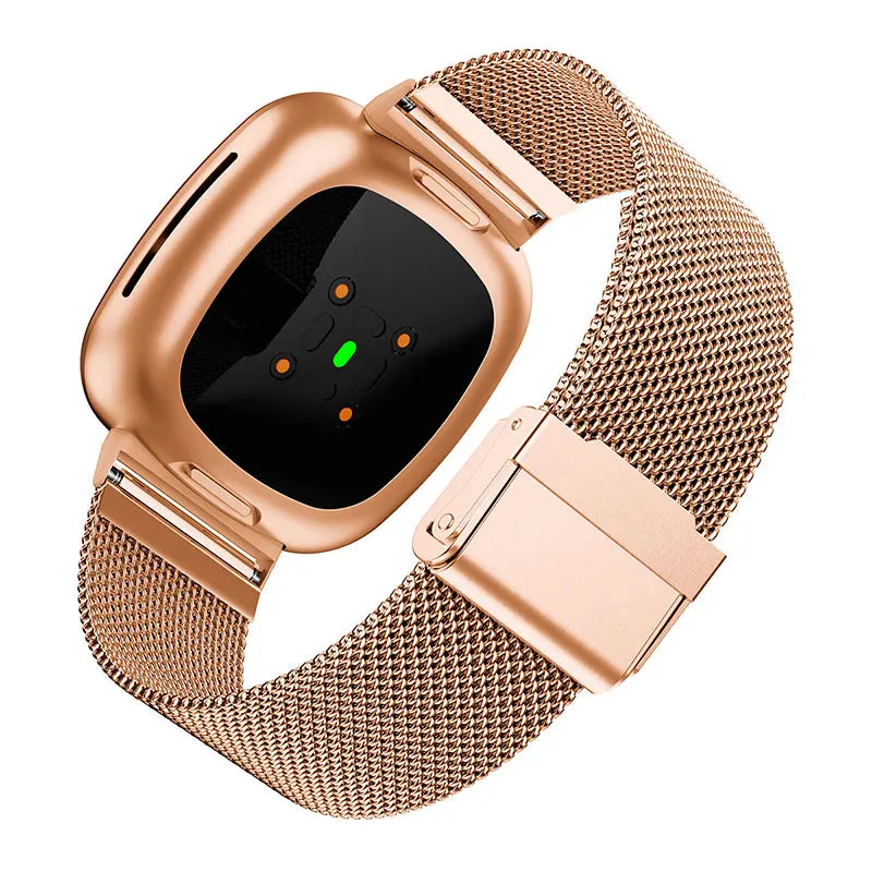 Milan Stainless Steel Watch Strap For Fitbit Sense Versa 4 3 Wristband Bracelet Metal SmartWatch Band Fitbit Versa4 Versa3