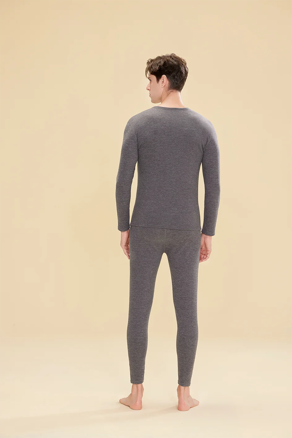 1 ensemble de sous-vêtements thermiques chauds en laine et soie pour femmes, ensembles de vêtements thermiques longs pour l'automne et l'hiver