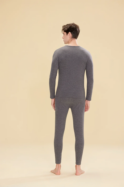 1 ensemble de sous-vêtements thermiques chauds en laine et soie pour femmes, ensembles de vêtements thermiques longs pour l'automne et l'hiver
