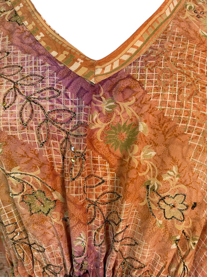 PRC6401 Avatar Pure Silk Maxi Kaftan