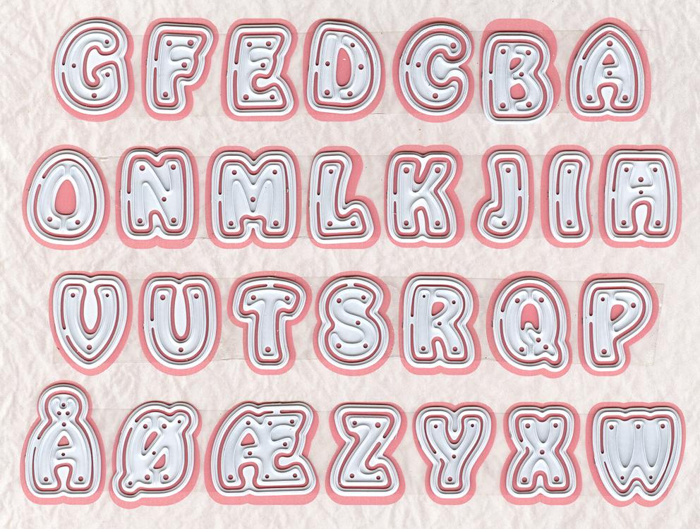 Matrices de découpe – Alphabet