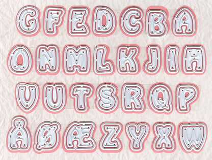 Matrices de découpe – Alphabet