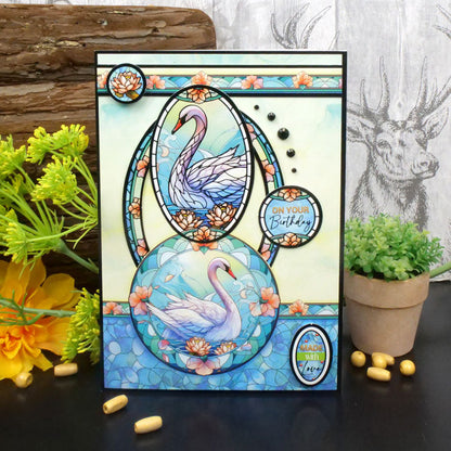 Stained Glass Wonderful Wildlife Luxury Topper Collection