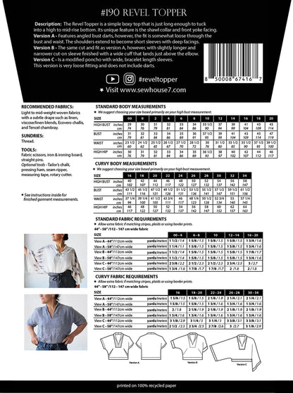 Sew House Seven - Revel Topper