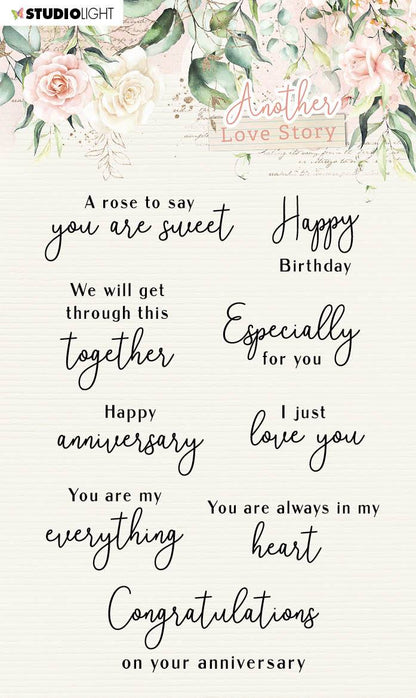 SL Clear Stamp Love-phrases Another Love Story 105x148mm nr.2