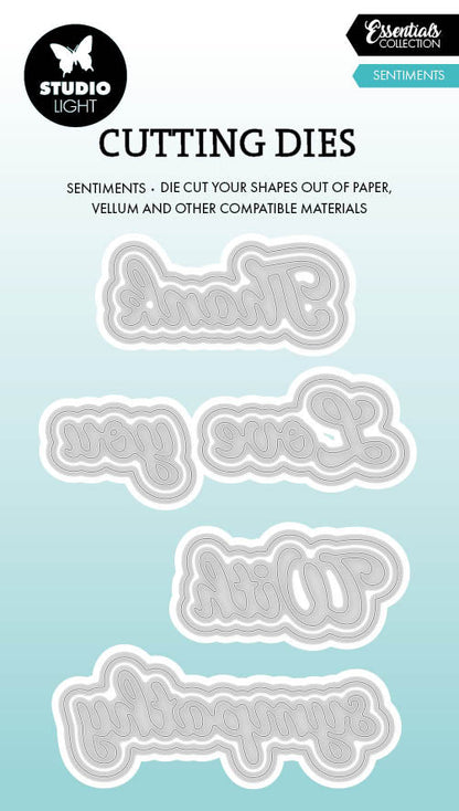 SL Cutting Die Sentiment Essentials 77x86x1mm 10 Pieces