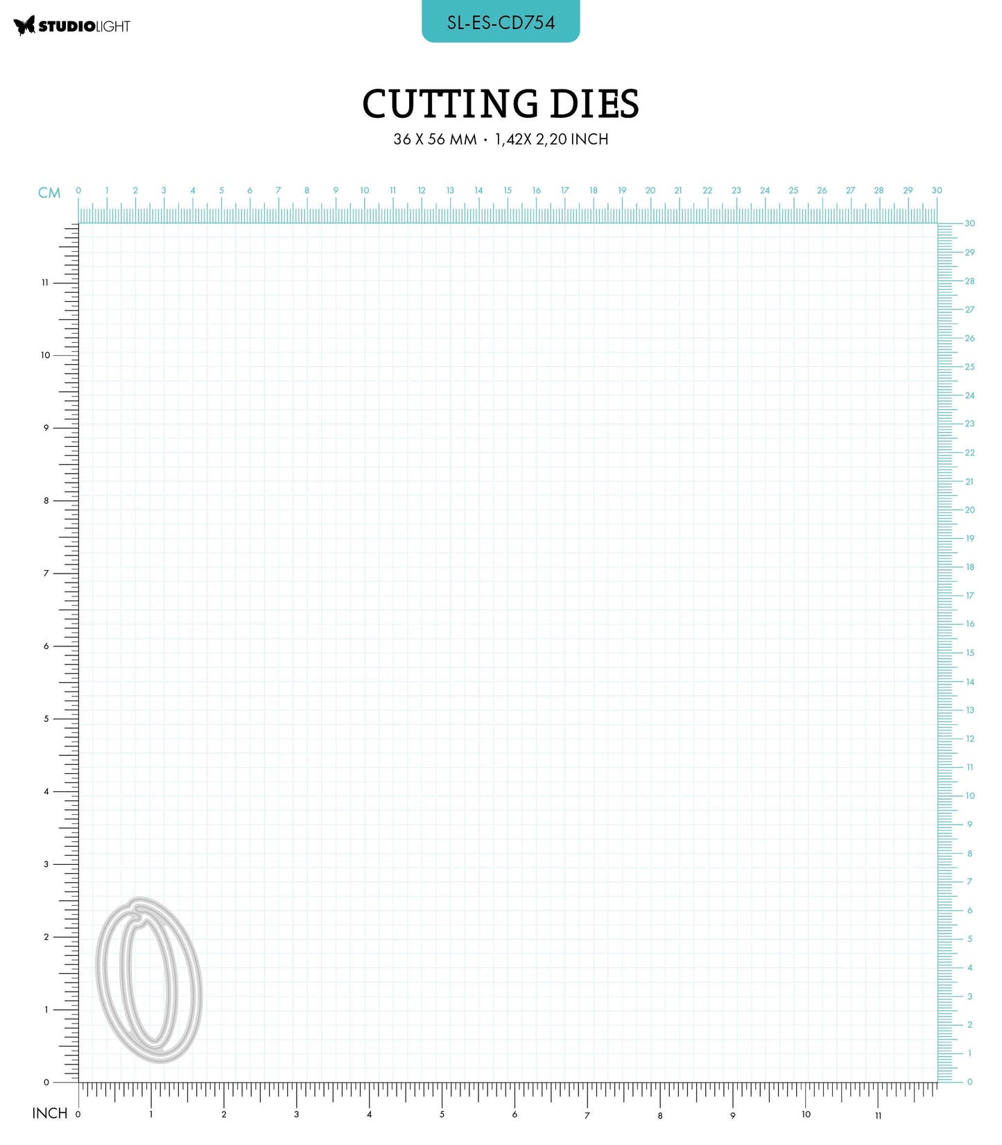 SL Cutting Dies NR. 0 Essentials 36x56x1mm 2 PC nr.754