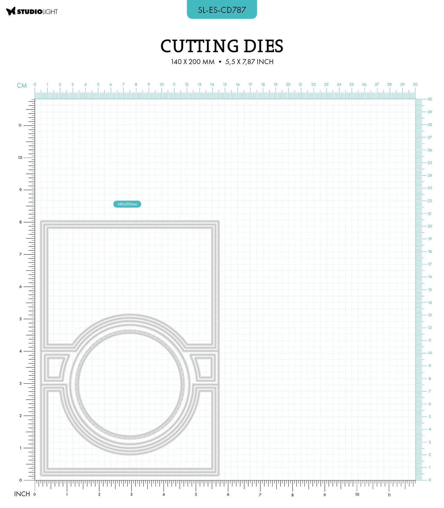 SL Matrice de découpe cercle pour carte pliante Essentials 11 pièces