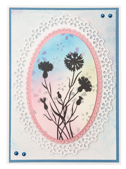 SL Cutting Die Floral Oval Essentials 10 PC
