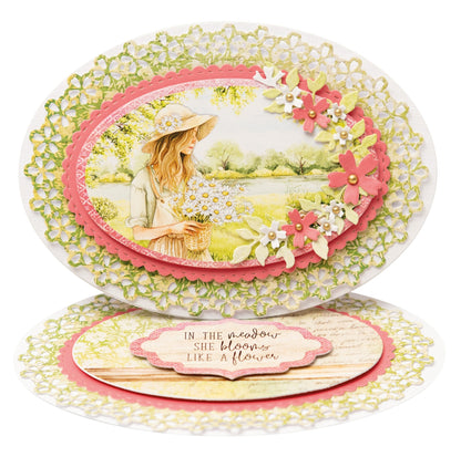 SL Cutting Die Floral Oval Essentials 10 PC