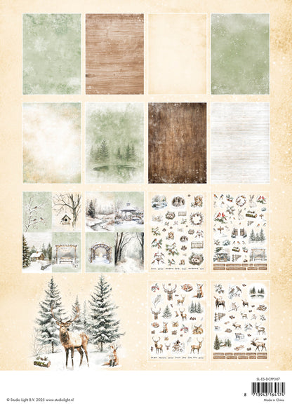 SL Die-Cut Designer Paper Pad Winter Woodland Essentials