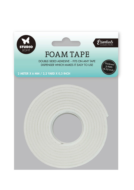 Ruban de mousse double face SL 3 mm d'épaisseur - 0,6 mm de large Outils essentiels 92x92x0,6 mm 2 MT n°04