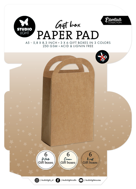 SL Giftbox Paper Pad Giftbag Essentials 18 Sheets