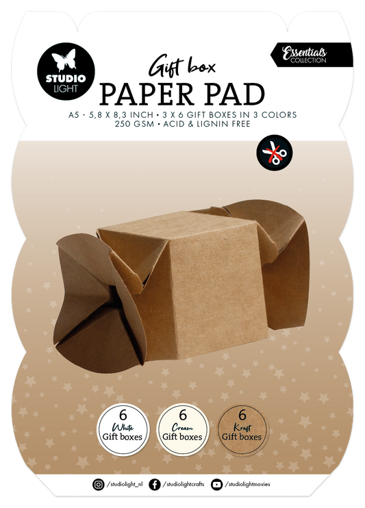 SL Giftbox Paper Pad Candybox Essentials 18 Sheets