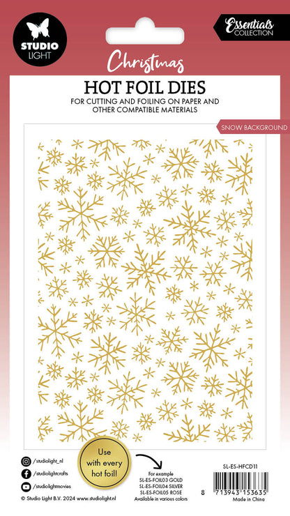 SL Hot Foil Dies Snow Background Essentials 1 PC