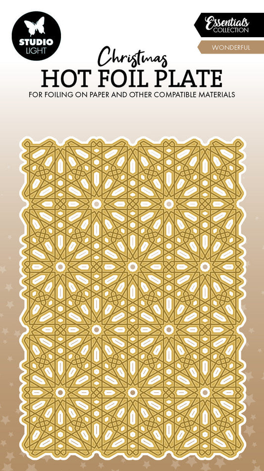 SL Hot Foil Plate Snow Pattern Essentials 1 Piece