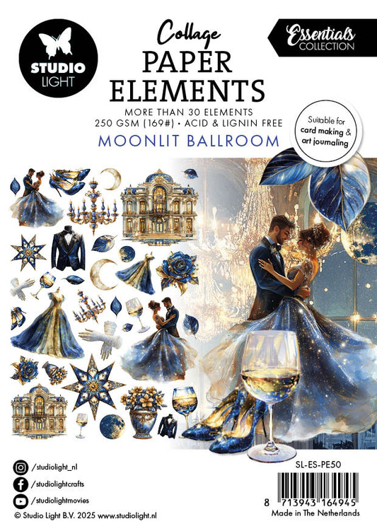 SL Paper Elements Moonlit Ballroom Essentials 105x148x4mm 35 Pièces
