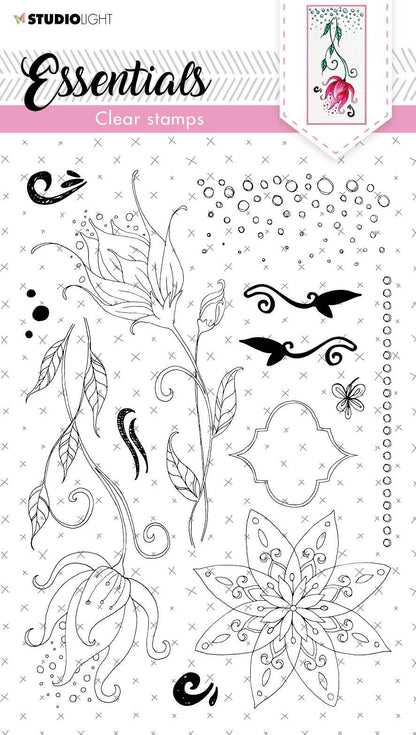 SL Clear Stamp Quirky Long Flowers Essentials 148x210x3mm 1 pc nr.119