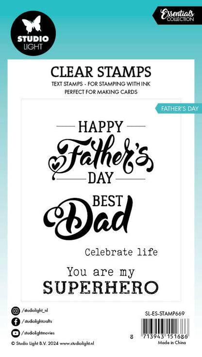 SL Clear Stamp Father's Day Essentials 4 PC