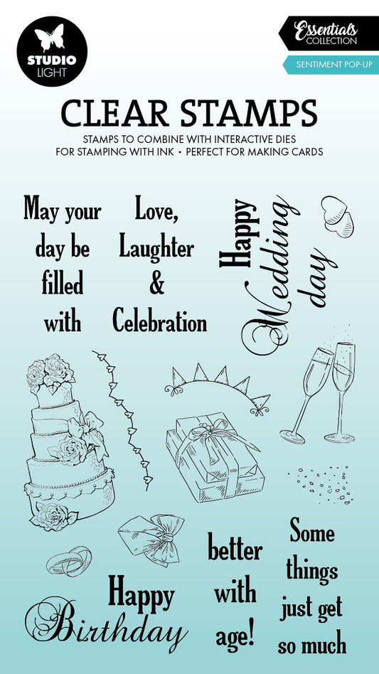 SL Clear Stamp Turning Pop-Out Essentials 15 Pieces