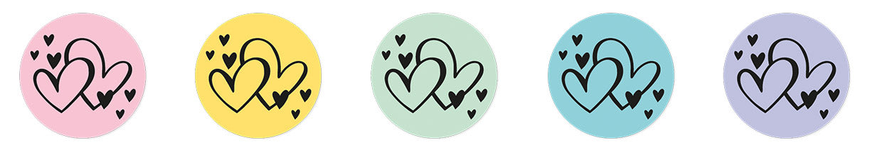 SL Stickers Hearts Essentials ø30mm 100 PC