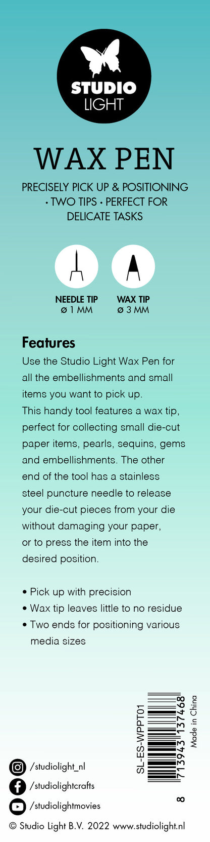 SL Wax Pen Pick-Up Tool Essential Tools 156x10x10mm 1 PC nr.01