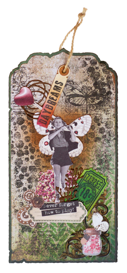 SL Stamp & Cutting Dies Tag & Tickets Grunge Collection 93x136x1mm 11 Pieces
