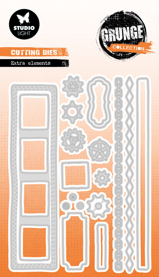 SL Cutting Die Extra Elements Grunge Collection 19 PC