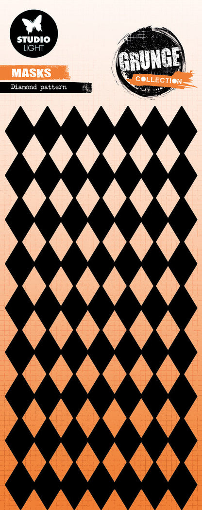 SL Mask Diamond Pattern Grunge Collection 1 PC